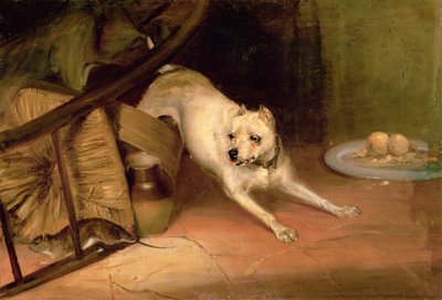 Chien chassant un rat - Briton Riviere